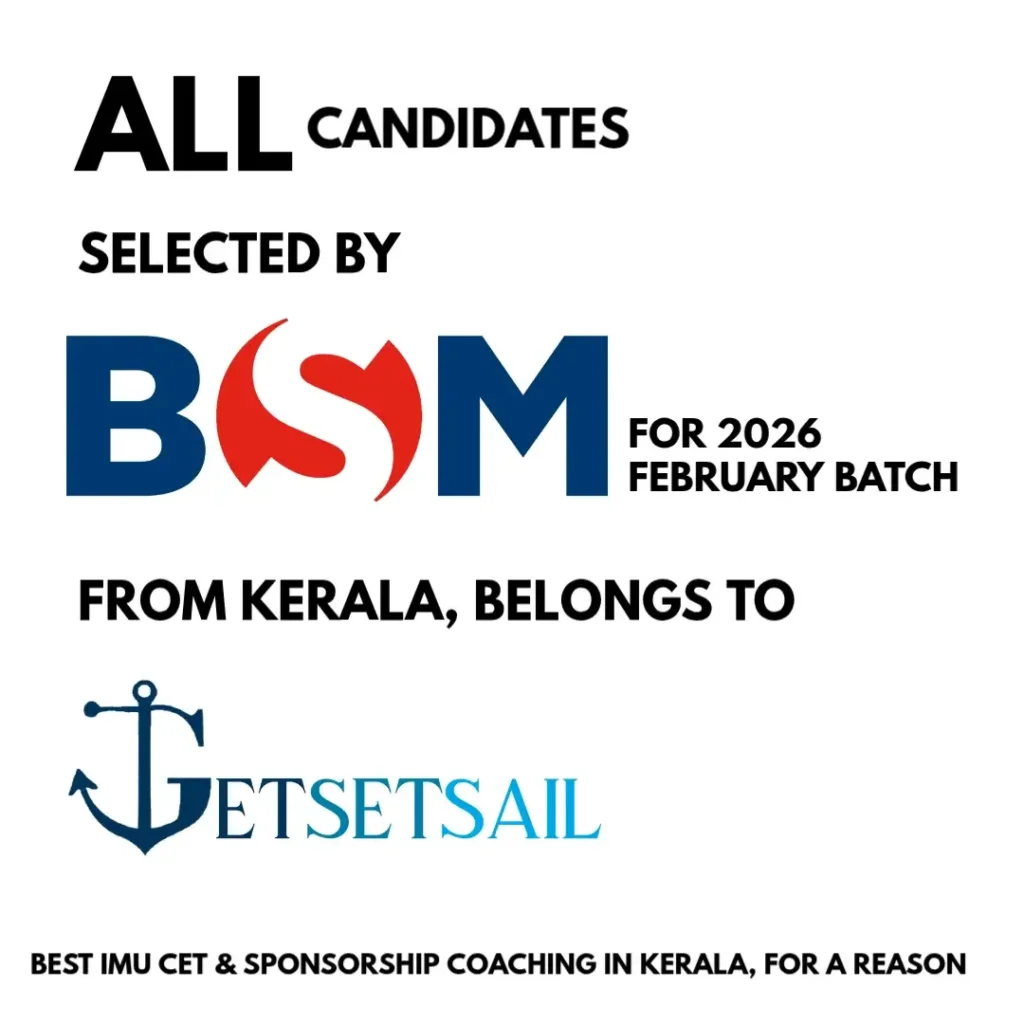 all students selected by bsm imu cet was from getsetsail academy